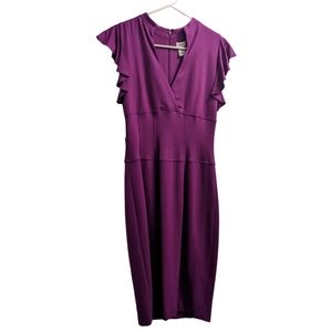 Cache Purple Cocktail Dress 4